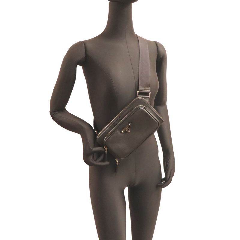 Prada Waist Bag Belt Bag Black — view 8