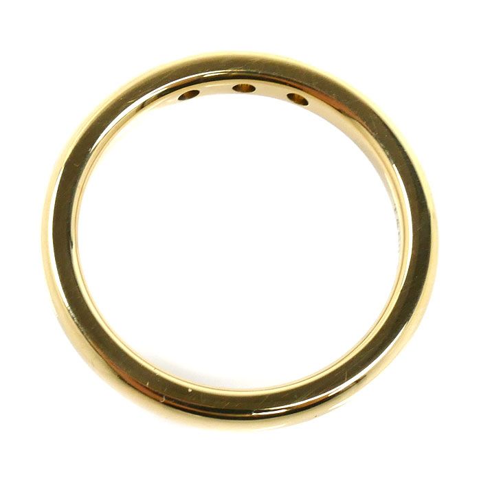 Tiffany & Co 18k Yellow Gold Stacking Band Ring Diamond — view 4