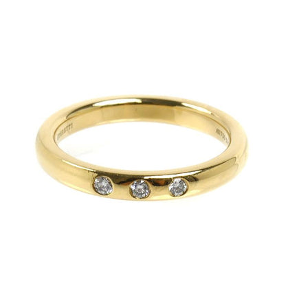 Tiffany & Co 18k Yellow Gold Stacking Band Ring Diamond — view 3