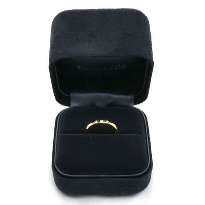 Tiffany & Co 18k Yellow Gold Stacking Band Ring Diamond — view 8
