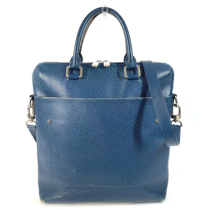 Louis Vuitton Shoulder Bag Grigori Taiga Leather Ocean Blue