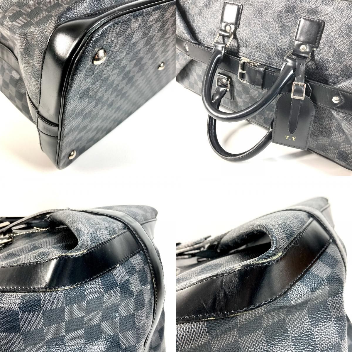 Louis Vuitton Boston Bag Grimo Damier Graphite Canvas Black — view 7
