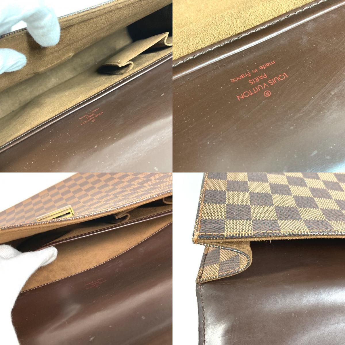 Louis Vuitton Business Bag Altona PM Damier Canvas Ebene Brown — view 9