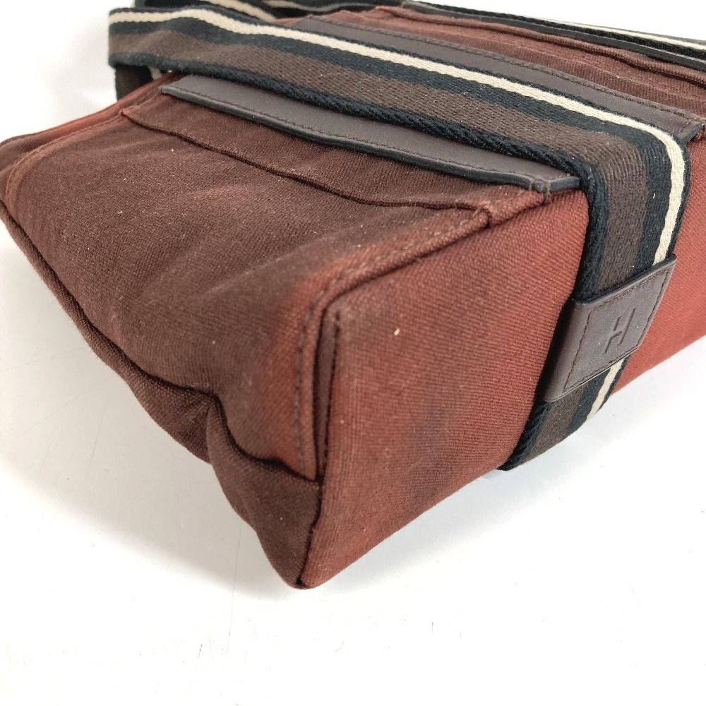 Hermes Tote Bag Troca Horizontal PM Cotton Brown — view 7