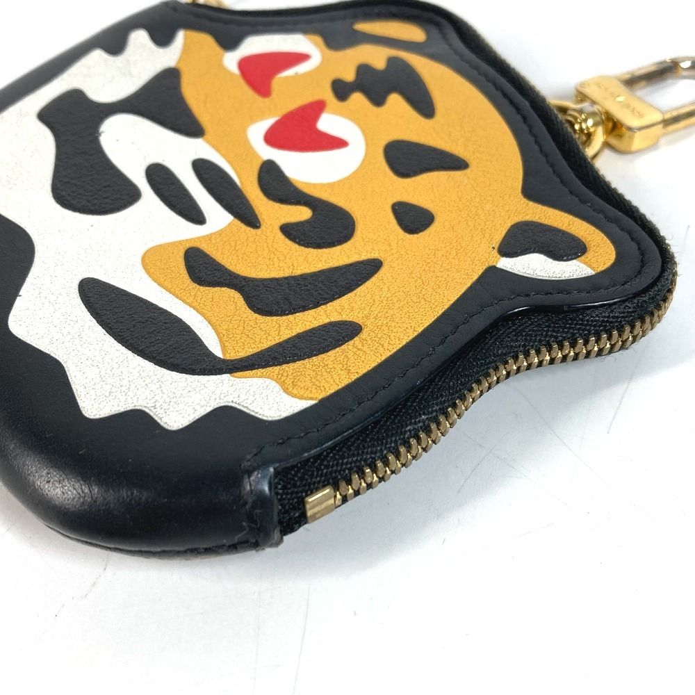 Louis Vuitton Coin Case Card Holder Leather Black — view 3