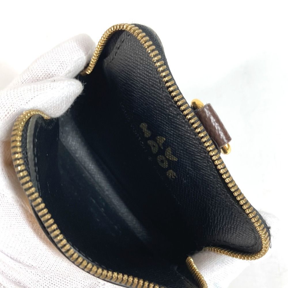 Louis Vuitton Coin Case Card Holder Leather Black — view 8