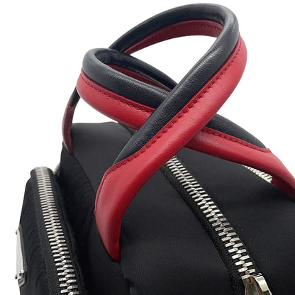 Prada Multi Pocket Nylon Leather 2-Way Shoulder Bag Black — view 8