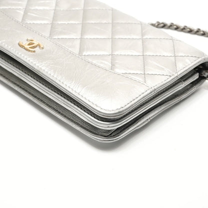 Chanel Shoulder Bag Quilted Lambskin Chain Wallet — view 6