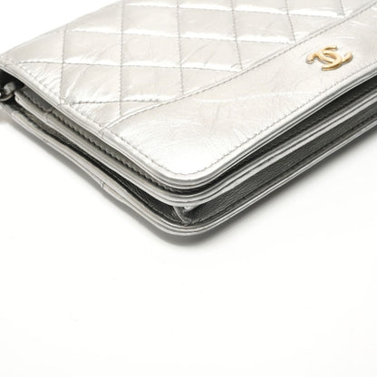 Chanel Shoulder Bag Quilted Lambskin Chain Wallet — view 5