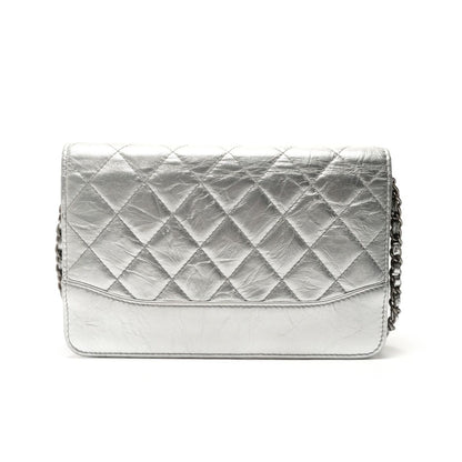 Chanel Shoulder Bag Quilted Lambskin Chain Wallet — view 2