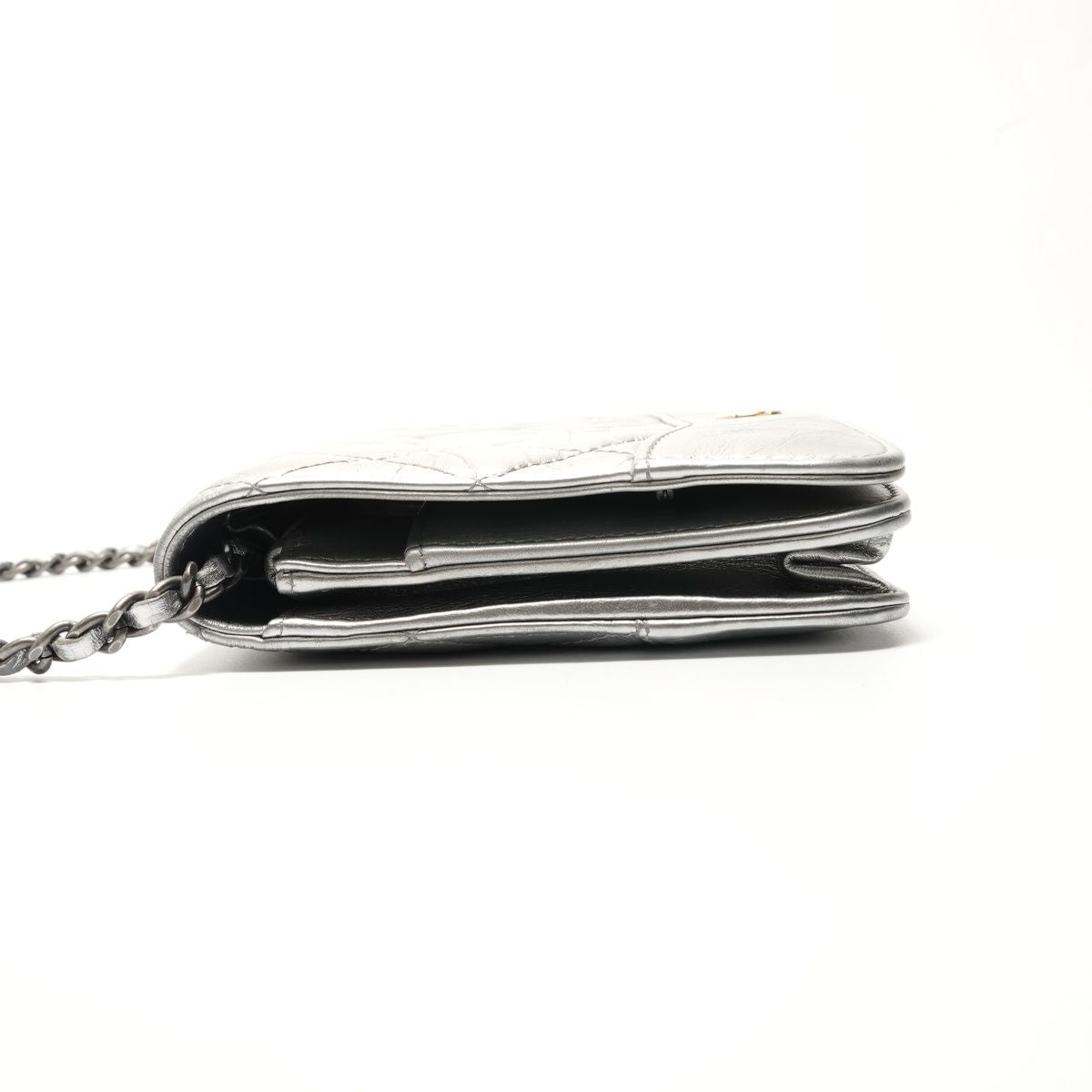 Chanel Shoulder Bag Quilted Lambskin Chain Wallet — view 3