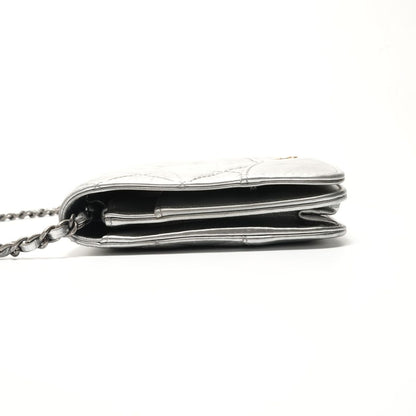Chanel Shoulder Bag Quilted Lambskin Chain Wallet — view 3