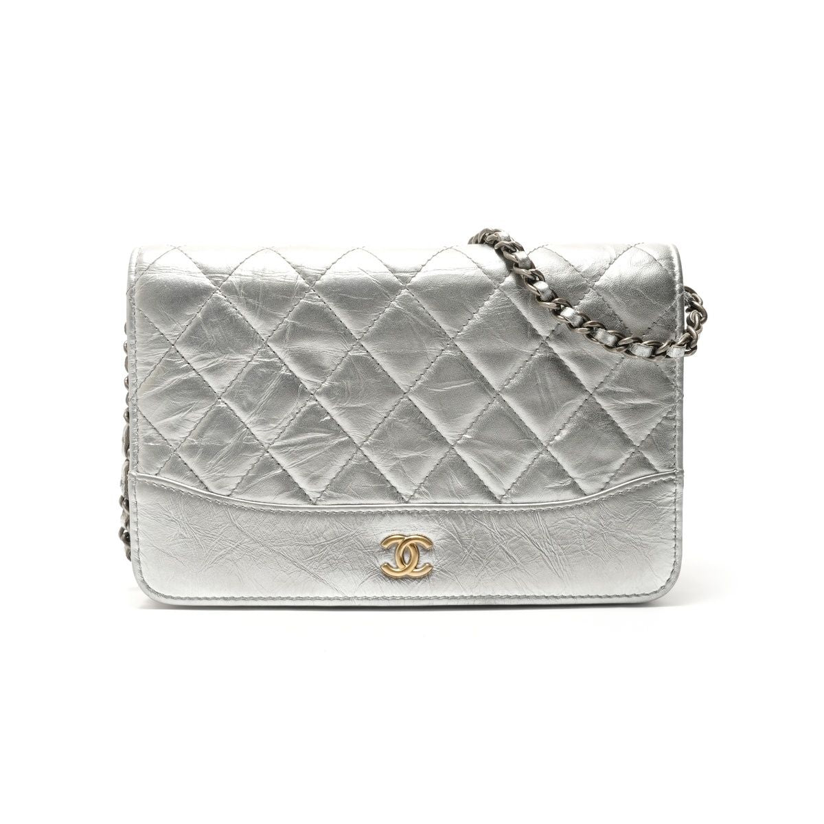 Chanel Shoulder Bag Quilted Lambskin Chain Wallet