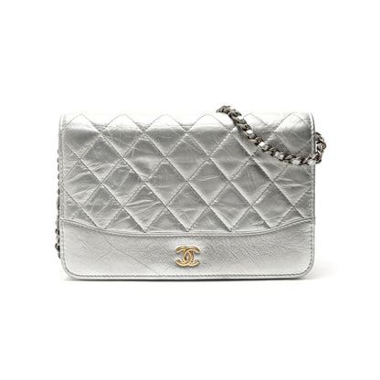 Chanel Shoulder Bag Quilted Lambskin Chain Wallet