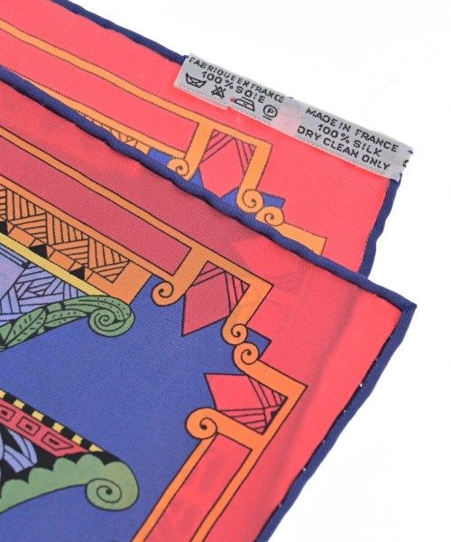 Hermes Bandana Scarf Blue — view 6