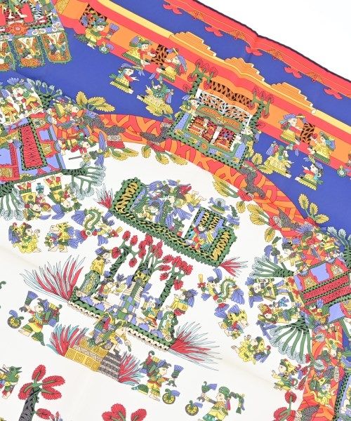 Hermes Bandana Scarf Blue — view 2