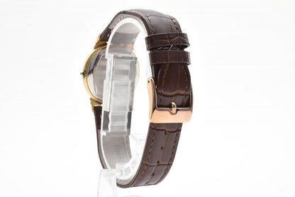 Celine Roman Index Gold Dial Leather Watch Quartz — view 8
