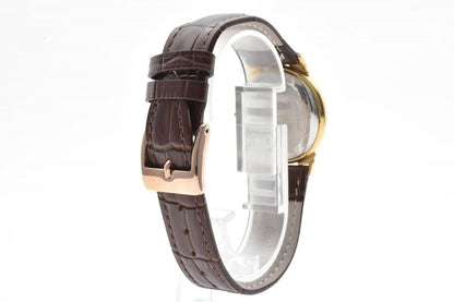 Celine Roman Index Gold Dial Leather Watch Quartz — view 6