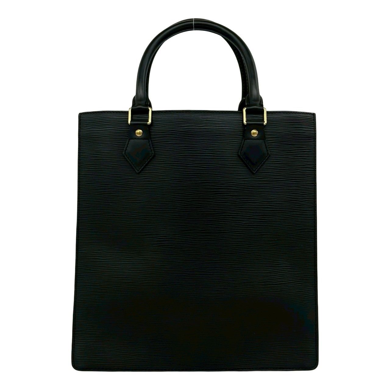 Louis Vuitton Sac Plat Epi Leather Handbag Mini Tote Black Noir — view 3