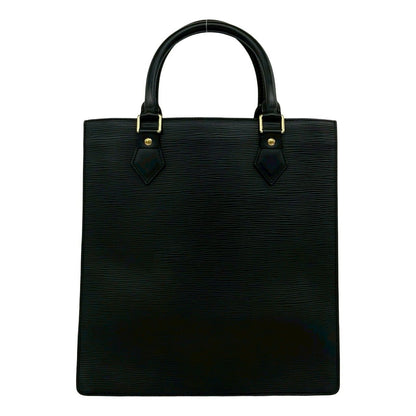 Louis Vuitton Sac Plat Epi Leather Handbag Mini Tote Black Noir — view 3