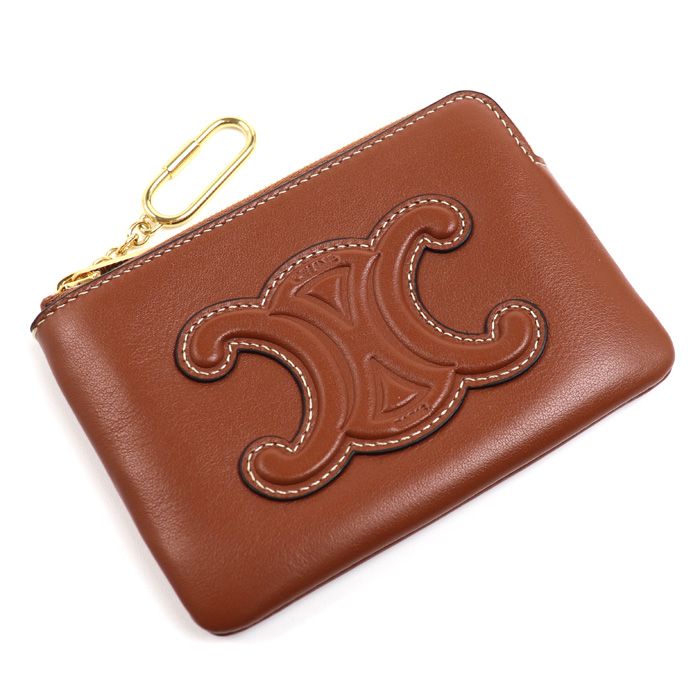 Celine Trio Coin Case Brown