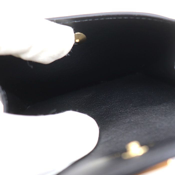 Louis Vuitton Blue Card Holder Recto Verso Case Black — view 4