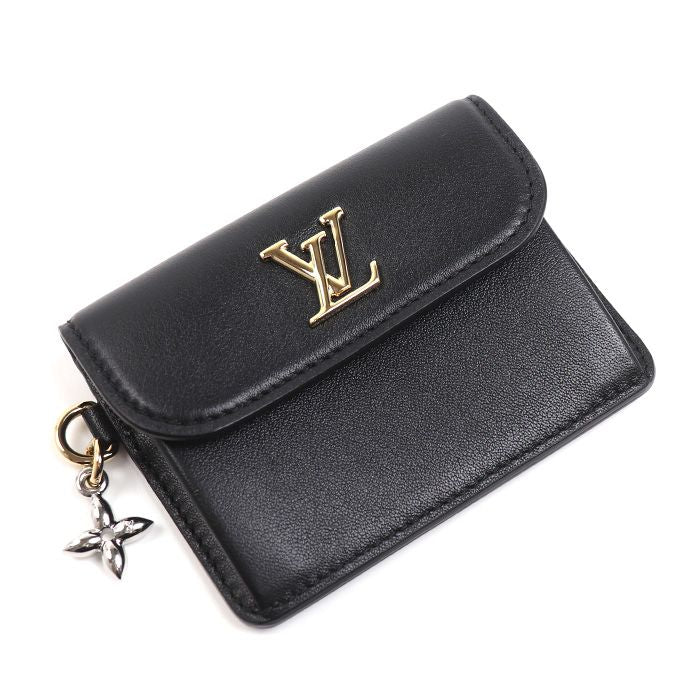 Louis Vuitton Blue Card Holder Recto Verso Case Black