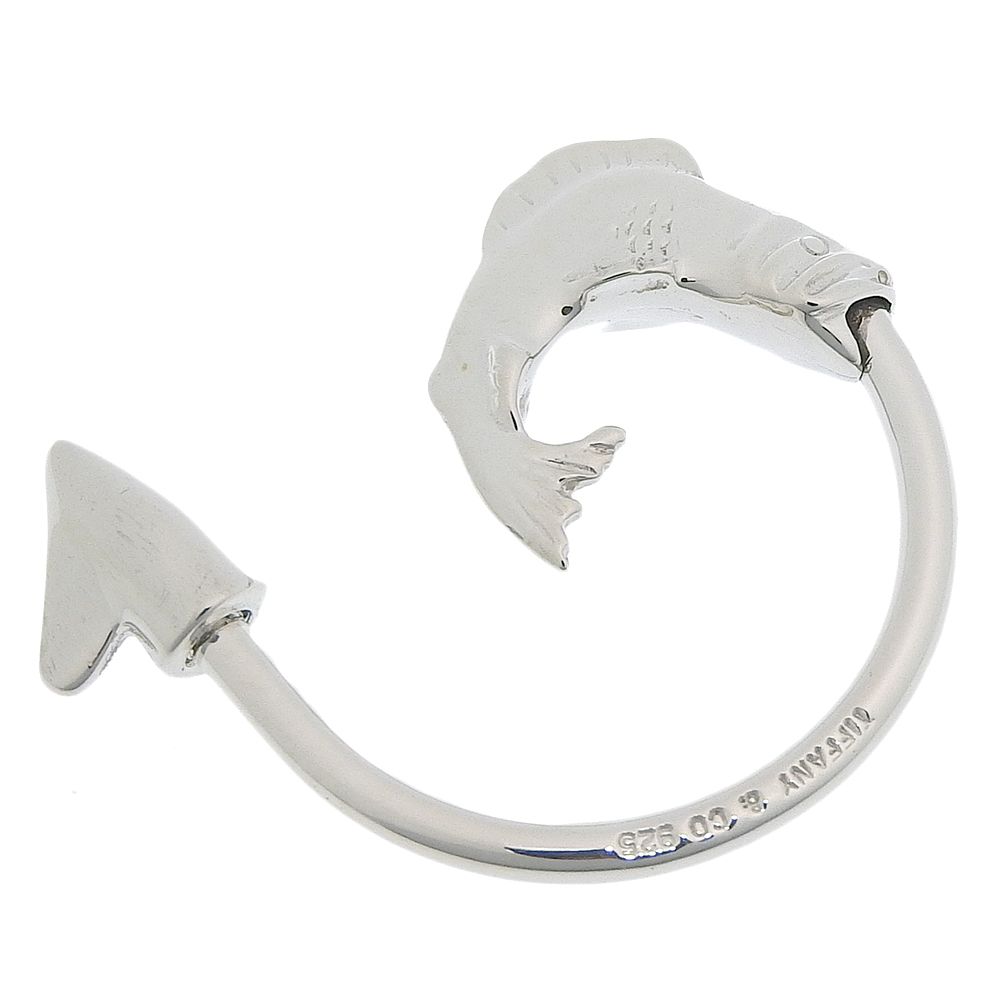 Tiffany & Co Key Ring Fish Fishing 925 Sterling Silver Key Holder — view 2