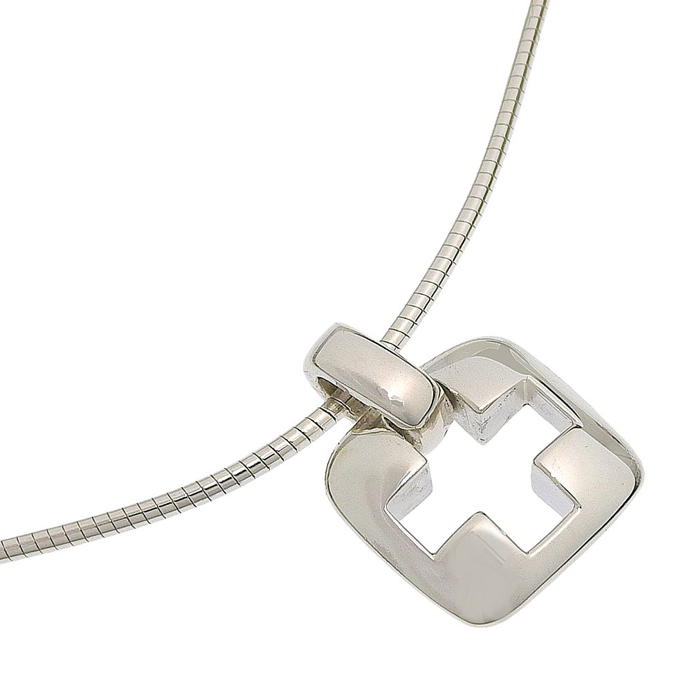 Tiffany & Co Pierced Cross Choker 925 Sterling Silver Necklace