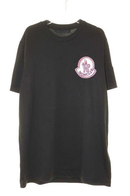 Moncler Logo Print Cotton T-Shirt Black XL