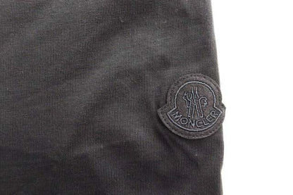 Moncler Logo Print Cotton T-Shirt Black XL — view 6