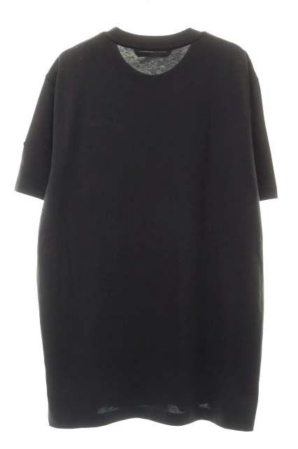 Moncler Logo Print Cotton T-Shirt Black XL — view 2