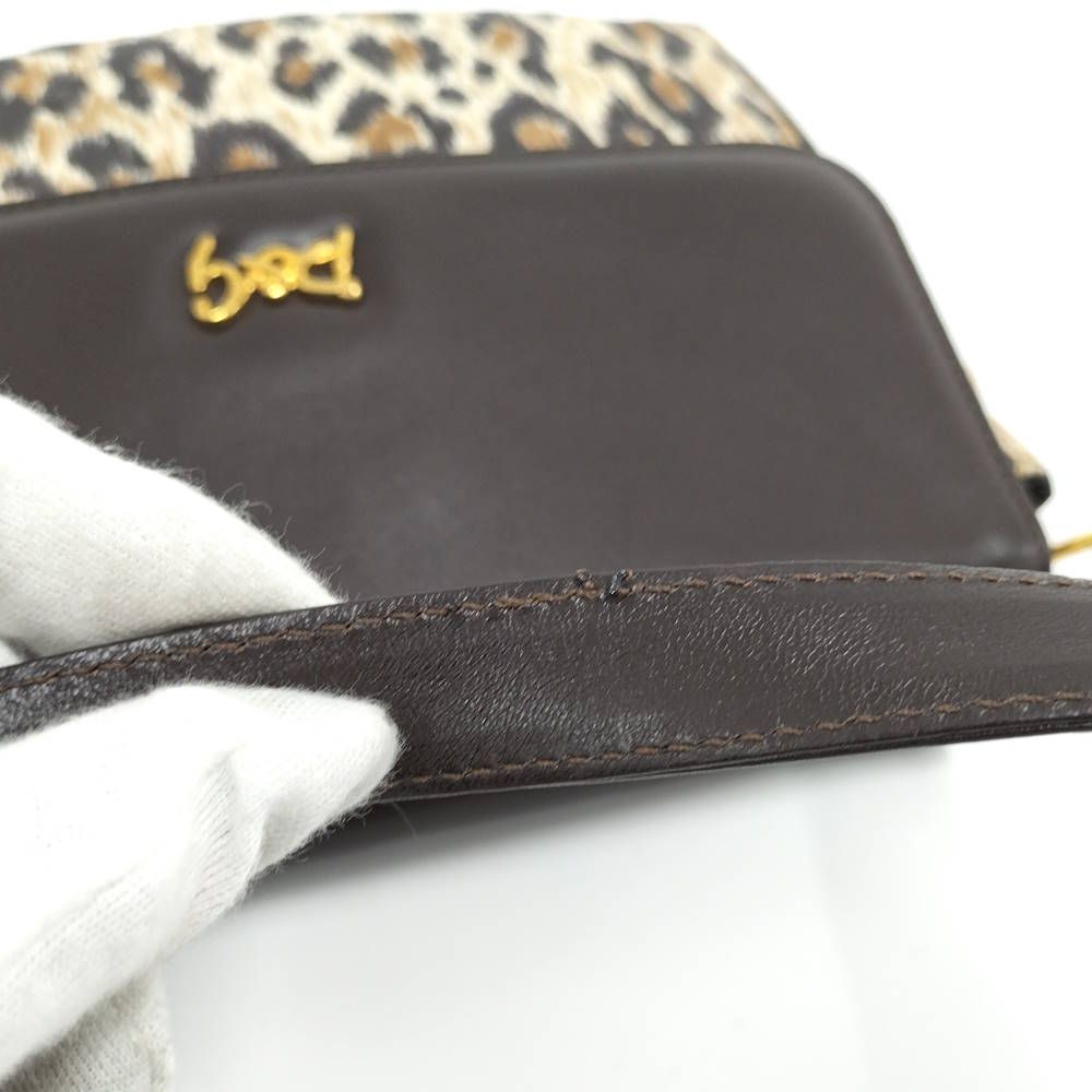 Dolce & Gabbana Shoulder Bag Leopard Print Leather Beige Brown — view 5