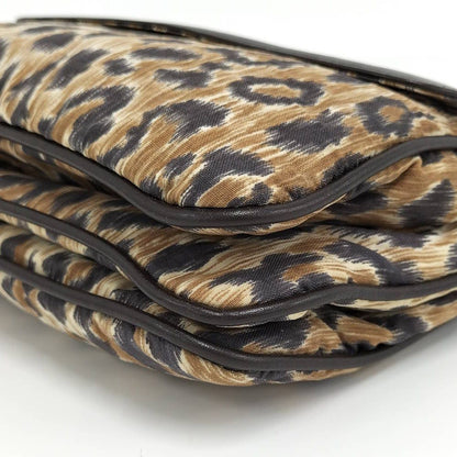 Dolce & Gabbana Shoulder Bag Leopard Print Leather Beige Brown — view 3