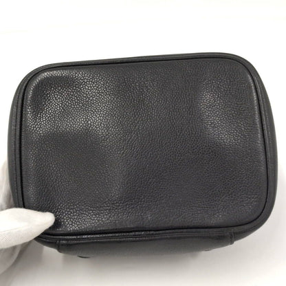 Chanel CC Logo Vanity Bag Caviar Leather Black — view 5