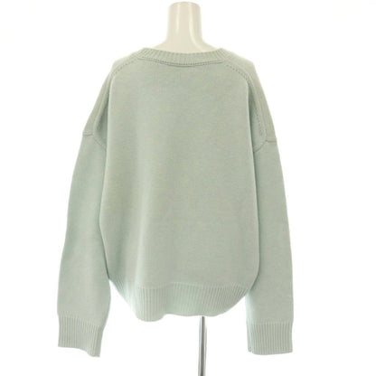 Celine Phoebe Philo Era Cashmere Blend Chunky Knit Sweater S Mint Blue ES — view 2