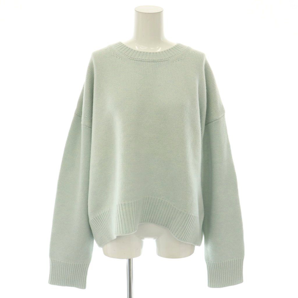 Celine Phoebe Philo Era Cashmere Blend Chunky Knit Sweater S Mint Blue ES