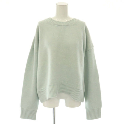 Celine Phoebe Philo Era Cashmere Blend Chunky Knit Sweater S Mint Blue ES