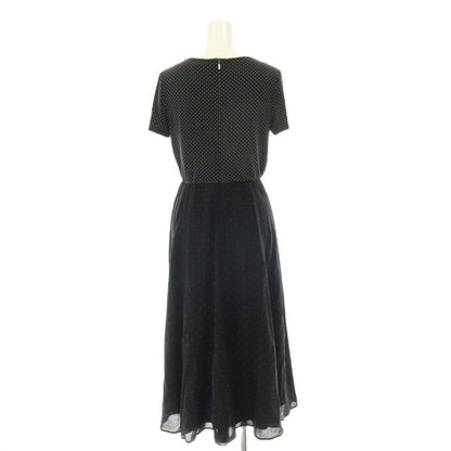 Max Mara Dot Cash Couple Dress Long Short Sleeve 38 Black White DO — view 2