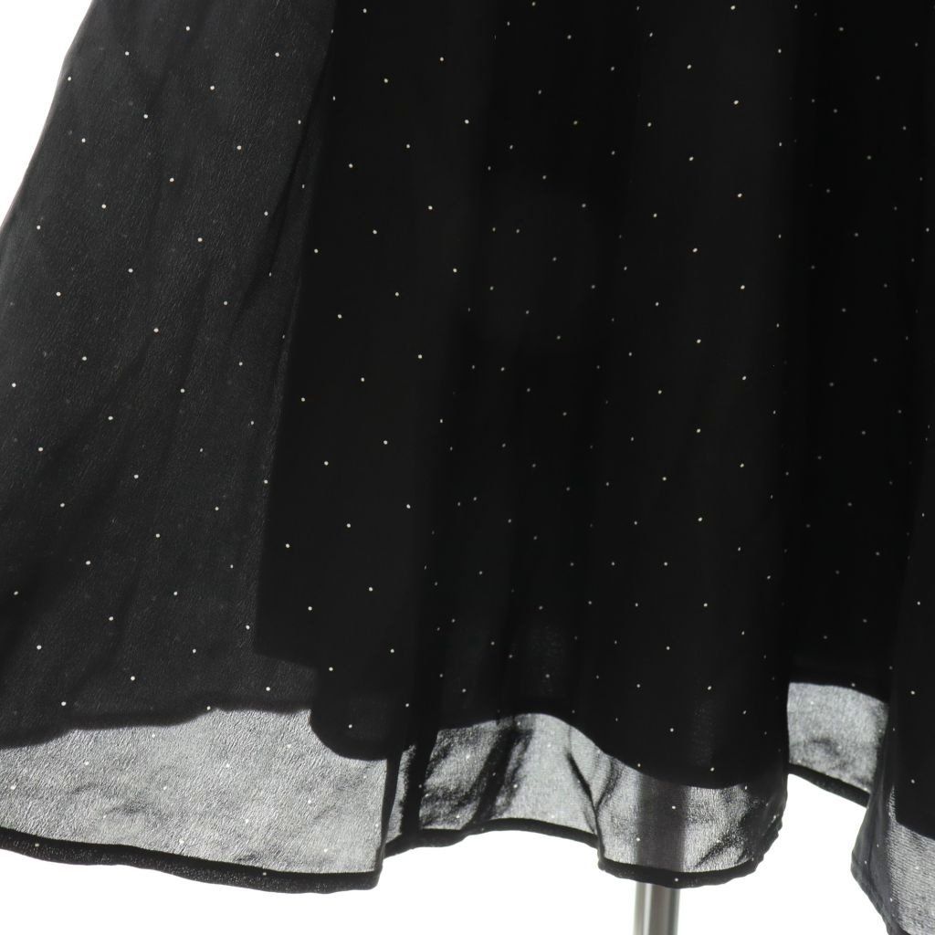 Max Mara Dot Cash Couple Dress Long Short Sleeve 38 Black White DO — view 5