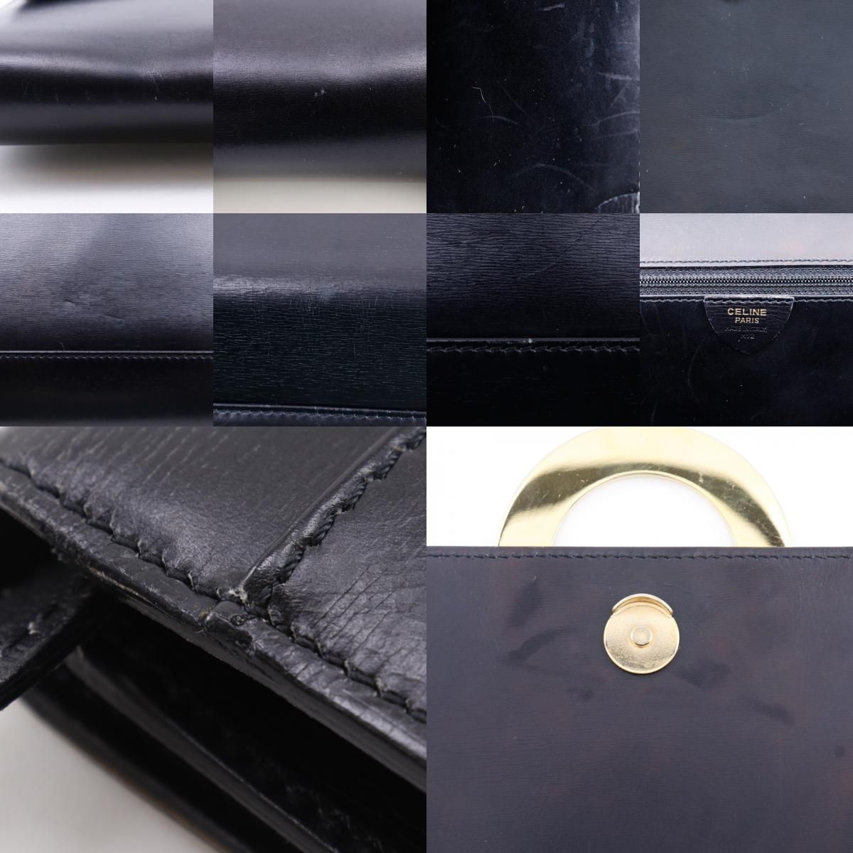 Celine 2-Way Clutch Vintage Calf Black — view 9