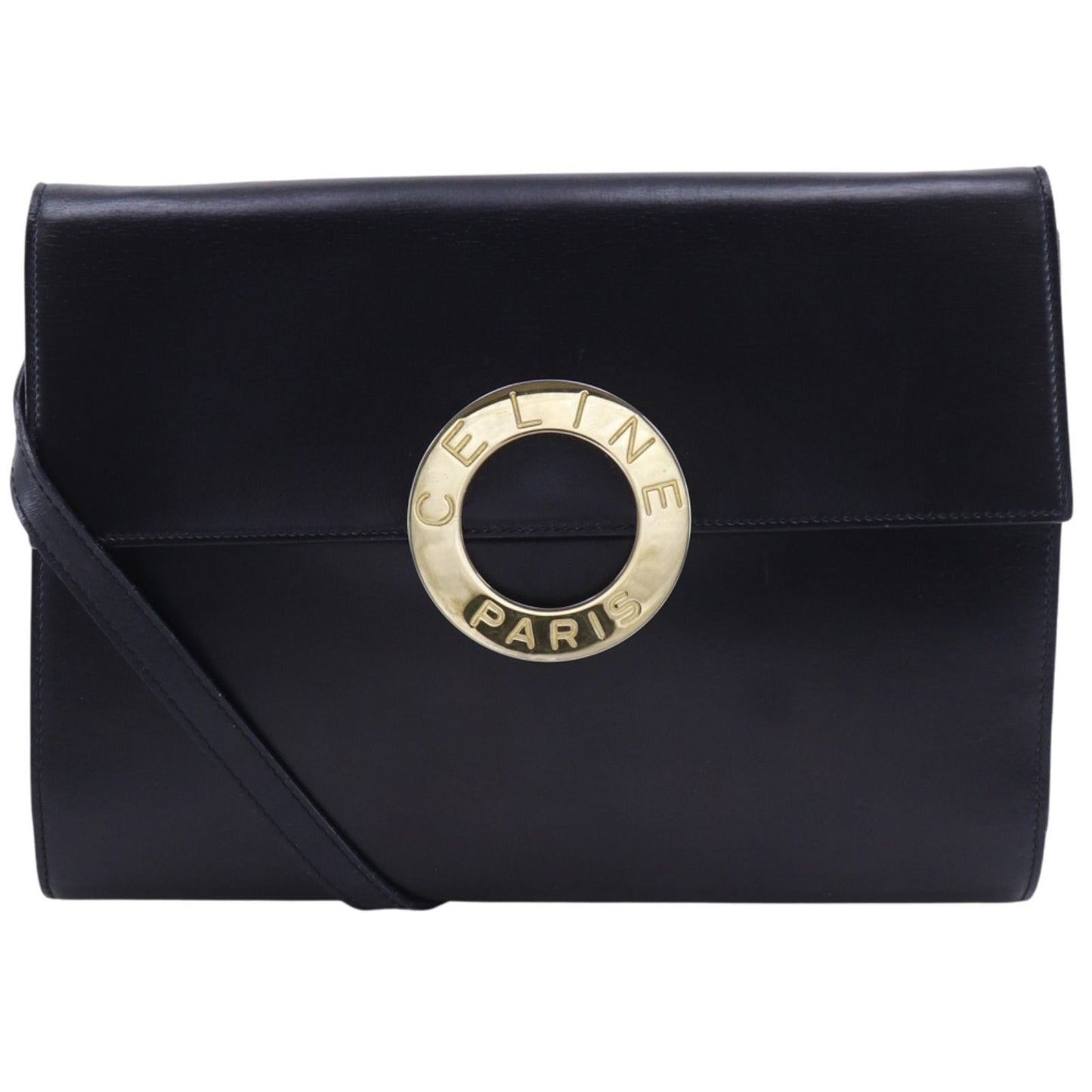 Celine 2-Way Clutch Vintage Calf Black