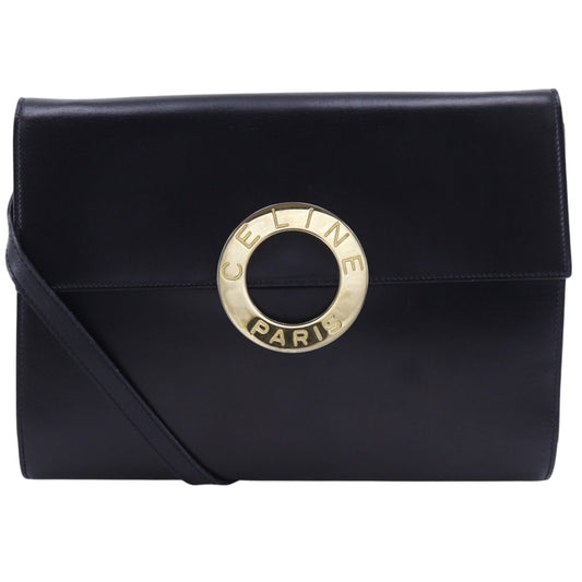 Celine 2-Way Clutch Vintage Calf Black