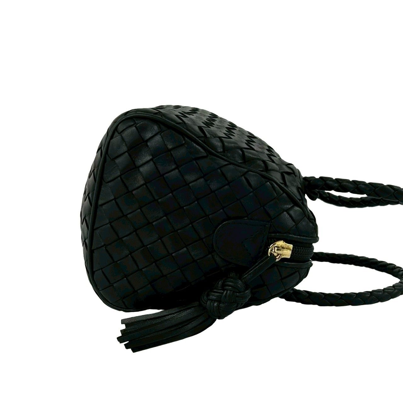 Bottega Veneta Intrecciato Leather 2-Way Mini Shoulder Bag Black — view 6