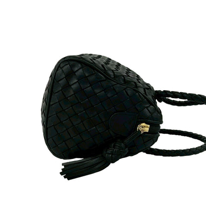 Bottega Veneta Intrecciato Leather 2-Way Mini Shoulder Bag Black — view 6