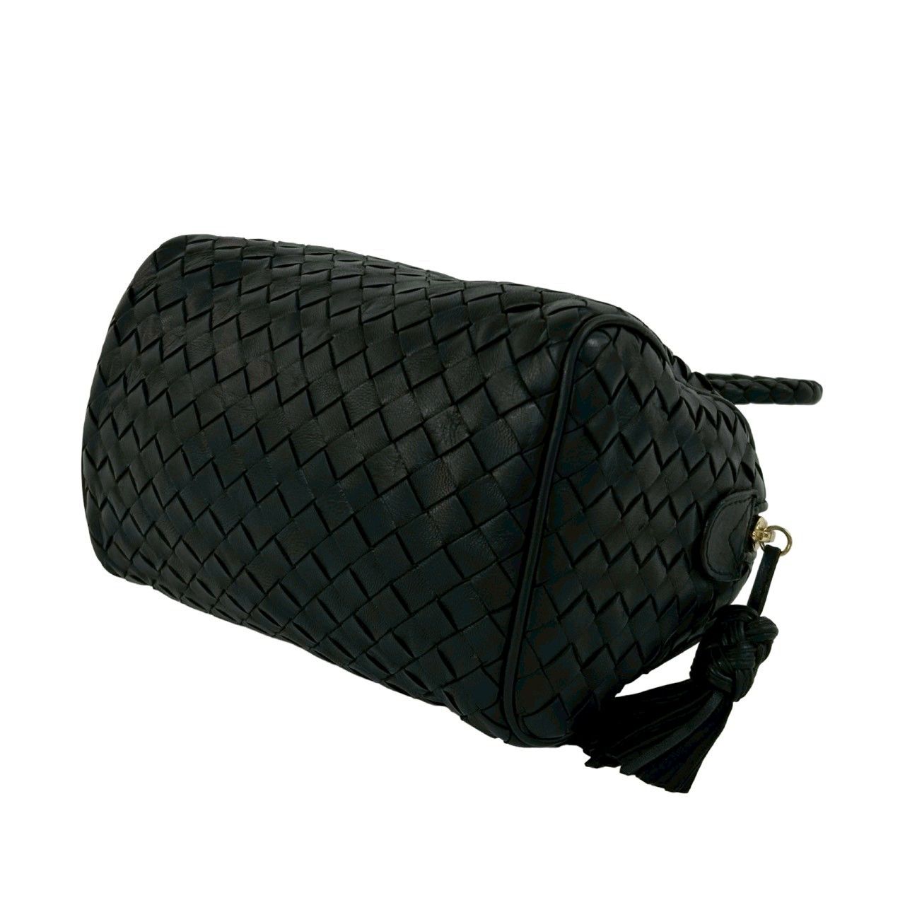 Bottega Veneta Intrecciato Leather 2-Way Mini Shoulder Bag Black — view 8