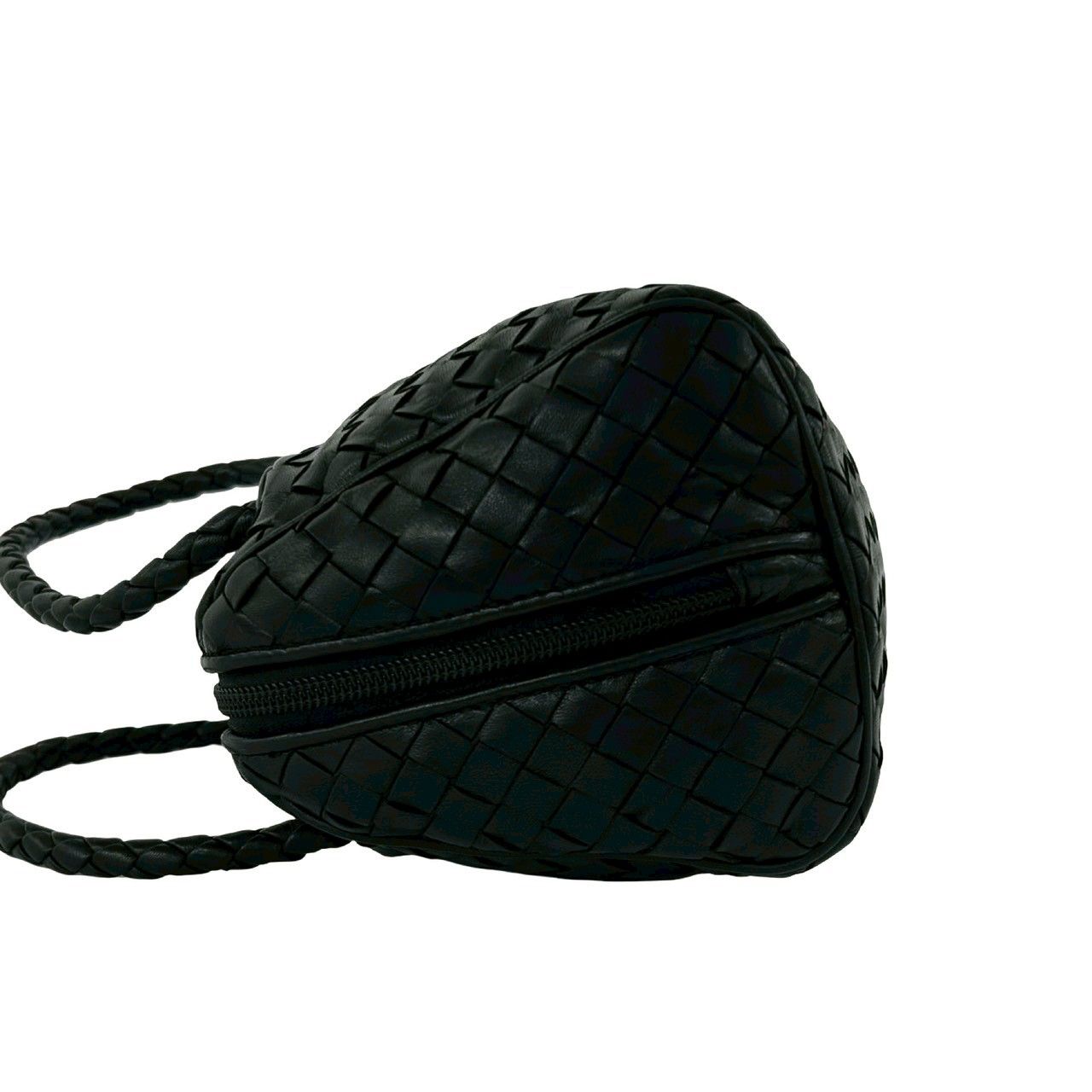 Bottega Veneta Intrecciato Leather 2-Way Mini Shoulder Bag Black — view 5