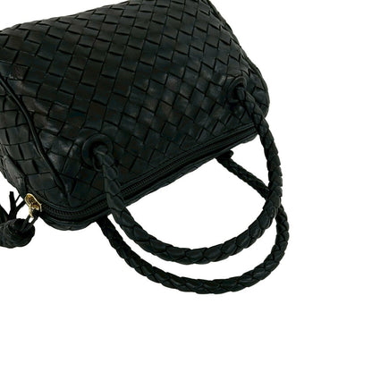 Bottega Veneta Intrecciato Leather 2-Way Mini Shoulder Bag Black — view 4