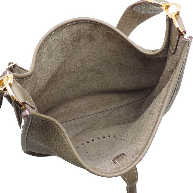 Hermes Shoulder Bag Gray — view 5