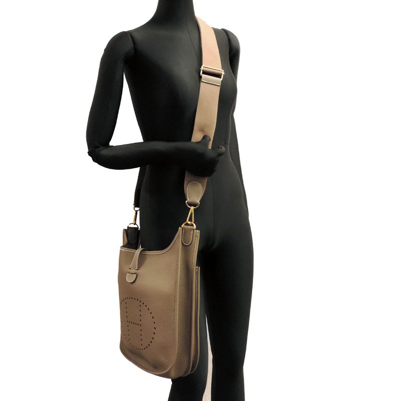 Hermes Shoulder Bag Gray — view 7